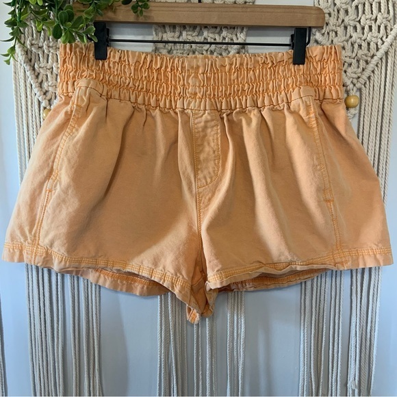 aerie Pants - AERIE Babewatch High Waisted Pull On Shorts Orange Size Large